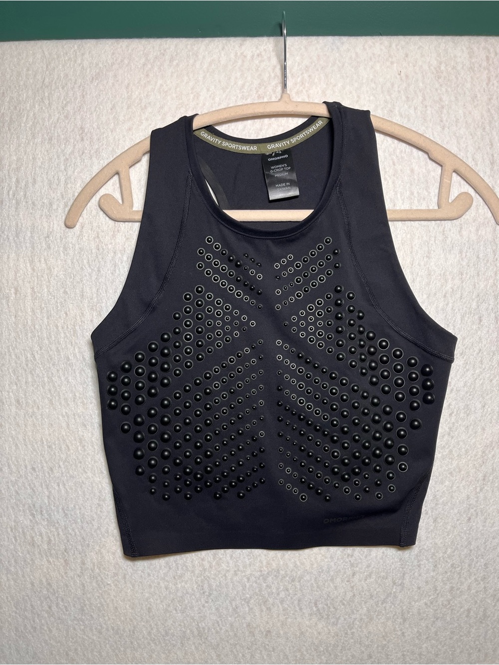 Black Studded Performance Tank